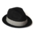 Dasmarca Ronald Schwarz Zerdrückbare Wollfilzhut Filzhüte Trilby Fedora Hut - XL - 