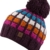 DAVID Bommelmütze - handmade in Nepal Beanie Strickmütze Mütze Wintermütze Beanie Herren Damen (plum/orange) -