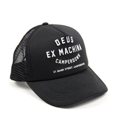 DEUS Camperdown Address Trucker cap- Black -