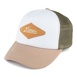 Deus Ex Machina Diamond Trucker Cap - Weiß-Natur - Einstellbar -