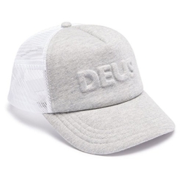 DEUS Kappe Trucker Capital Letters- grey marle -