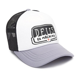 DEUS Kappe Yeeha Trucker - white grey -