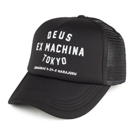 DEUS Trucker kappe Tokyo Address - Black -