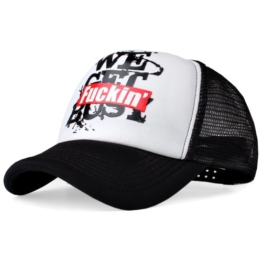 Distressed FUCKIN' BUSY Trucker Mesh Cap schwarz -