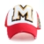 Distressed Trucker Mesh Cap Kappe BigM College rot - 