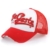 Distressed Trucker Mesh Cap Kappe Begeste NY rot -