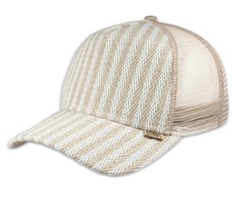 DJINNS - Fishburn (sand/offwhite) - High Fitted Trucker Cap -