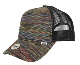 Djinns Herren Caps / Trucker Cap Mesh Rainbow High schwarz Verstellbar -