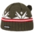 Eisbär Ski Strickmütze Bommelmütze Wintermütze Beanie Bommelmütze Damenmütze (One Size - oliv) -