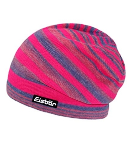 Eisbär Strickbeanie Beanie Strickmütze Damenmütze Mädchenmütze Wintermütze Übergangsmütze Fleecefutter oversize (EB-77024-W16-DA0-442-OS) in Pink, Größe OS inkl. EveryHead-Hutfibel -