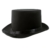 Eleganter Magierhut Zylinder in schwarz - 