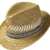 Erntehelfer Strohhut (Sonnenschutz) für Damen und Herren, cooler und modischer Sonnenhut im Trilby Look für den Sommer am Strand oder im Urlaub, verschiedene Größen, Farbe natur, Gr: 61 cm -