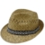EveryHead Herrenstrohhut Strohhut Fedora Trilby Sommerhut Sonnenhut Partyhut Urlaubshut Strandhut Band Muster für Männer (EH-30125138-S17-HE0-111-59) in Natur, Größe 59 inkl. EveryHead-Hutfibel -