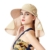 Fashion Frauen Sommer Strand Hüte Damen Professional Sonnenhut großer Rand Anti-UV-Hut Faltbare Sonnenhüte (Beige) - 