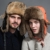 Ferand Pelzmütze Fellmütze mit Kaninchenpelz Unisex Russisch Bomber Hut, Schwarz - 