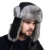 Ferand Pelzmütze Fellmütze mit Kaninchenpelz Unisex Russisch Bomber Hut, Schwarz -