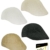 Fiebig Damenflatcap Flatcap Strohhut Strohkappe Papierhut Basthut Schiebermütze Gatsby Schirmmütze einfarbig für Frauen (FI-16528-S16-DA1-4-60) in Beige, Größe 60 inkl. EveryHead-Hutfibel - 