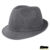 Fiebig Damenstoffhut Stoffhut Wollhut Fedora Trilby Herbsthut Winterhut Partyhut Modehut Tuch mit Futter für Frauen (FI-12020-W16-DA1-88-61) in Anthrazit, Größe 61 inkl. EveryHead-Hutfibel -