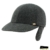 Fiebig Herrenbasecap Basecap Baseballcap Schirmmütze Herbstmütze Cap Teflon wasserabweisend mit Ohrenklappen für Männer (FI-42449-W16-HE1-88-62) in Anthrazit, Größe 62 inkl. EveryHead-Hutfibel -