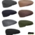 Fiebig Herrenflatcap Flatcap Schiebermütze Schirmmütze Golfermütze Herbstmütze Sportcap Gatsby einfarbig für Männer (FI-42019-W16-HE0-88-58) in Anthrazit, Größe 58 inkl. EveryHead-Hutfibel - 