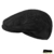 Fiebig Herrenflatcap Flatcap Schiebermütze Schirmmütze Cordmütze Herbstmütze Wintermütze Golfermütze Mütze für Männer (FI-40790-W16-HE0-18-55) in Schwarz, Größe 55 inkl. EveryHead-Hutfibel -