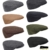 Fiebig Herrenflatcap Flatcap Schiebermütze Schirmmütze Golfermütze Herbstmütze Sportcap Gatsby einfarbig für Männer (FI-42020-W16-HE1-83-62) in Grau, Größe 62 inkl. EveryHead-Hutfibel - 