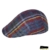 Fiebig Herrenflatcap Flatcap Schiebermütze Gatsby Schirmmütze Sportmütze Golfmütze kariert aus Shetlandwolle für Männer (FI-42172-W16-HE0-111-61) in Marine, Größe 61 inkl. EveryHead-Hutfibel -