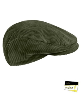 Fiebig Herrenflatcap Flatcap Schiebermütze Schirmmütze Cordmütze Herbstmütze Wintermütze Golfermütze Mütze für Männer (FI-40790-W16-HE1-82-59) in Braun, Größe 59 inkl. EveryHead-Hutfibel -