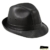 Fiebig Herrenskaihut Skaihut Fedora Trilby Partyhut Herbsthut Winterhut Kunstleder abwischbar ohne Futter für Männer (FI-10300-W16-HE0-18-62) in Schwarz, Größe 62 inkl. EveryHead-Hutfibel -