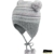 Fiebig Mädchenbindemütze Bindemütze Norweger Wintermütze Strickmütze Baby Kleinkind gestreift mit Pompons für Baby (FI-74265-W16-MA1-30-51/53) in Rose, Größe 51/53 inkl. EveryHead-Hutfibel - 