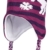 Fiebig Norwegermütze gefüttert mit Pferdemotiv Inkamütze Wintermütze (FI-75713-12-55) pflaume, ca. 55 cm Kopfumfang - inkl. EveryHead-Hutfibel -