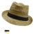 Fiebig Strohtrilby Strohhut Herrenstrohhut Herrenhut Sommerhut Sonnenhut Partyhut Trilbyform Männer unisex (FI-595048-S16-HE1-111-59) in Natur, Größe 59 inkl. EveryHead-Hutfibel -