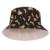 Fischerhut Bucket Hat Sonnenhut Print Hanf Black Banana - 