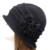 Fletion Frauen Elegant Fischermütze Winter Wollhut Bucket Hat Warme Wolle Fischerhut Blumen Fischer Kappen -