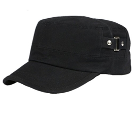 Fletion Herren Baumwolle Flatcap Militärmütze Außen Sonnenhut Sonnenschutz Freizeit Kappe -