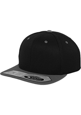 FLEXFIT - 110 Fitted Snapback Cap (black/grey) -