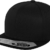 Flexfit 110 Fitted Snapback Unisex Cap für Damen und Herren, Erwachsenen Mütze mit flachem Schirm und perfekter Passform, Schwarz, one size - 