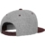 FLEXFIT - Classic 2-tone Snapback Cap (heather grey/maroon) - 