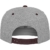 FLEXFIT - Classic 2-tone Snapback Cap (heather grey/maroon) - 
