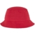 Flexfit Cotton Twill Bucket Hat - Unisex Anglerhut für Damen und Herren, einfarbig, mit patentiertem Flexfit Band, Farbe Rot, one size -