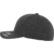 Flexfit Herren Mütze Herringbone Melange (schwarz/grau) - Baseball Cap in S/M oder L/XL - 