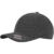 Flexfit Herren Mütze Herringbone Melange (schwarz/grau) - Baseball Cap in S/M oder L/XL -