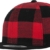 Flexfit Unisex Checked Flanell Snapback Kappe, Blk/Red, one size -