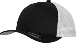 Flexfit Unisex Mützen, Mütze Flexfit Mesh Trucker 2-tone, Gr. S/M, Mehrfarbig (Noir/Blanc) -