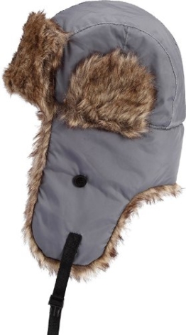 FLIEGERMÜTZE mit Plüschfutter, Farbe: schwarz -