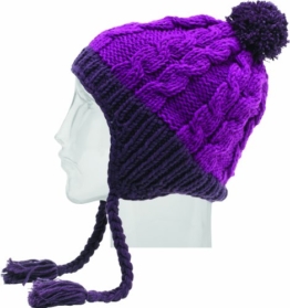 Four Square Damen Mütze Prism Beanie, sangria, One size, 280131 -