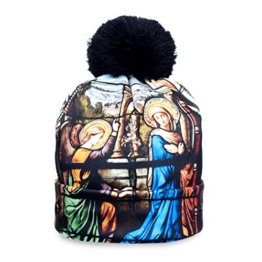 Fullprint Beanie Mütze Bommelmütze Unisex 60 Muster Cathedral -