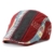 Gatsby Flatcap Schiebermütze Ivy Schirmmütze Cap Kappe Vintage Patch Cadet Hat Flat Beret Newsboy Golf (Rot) -