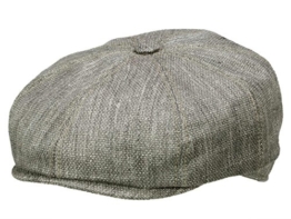 Göttmann Kingston Newsboy Cap Ballonmütze aus Seide - taupe 63 -