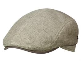 Göttmann Xavier Flatcap Sportmütze aus Leinen - hellbeige 58 -